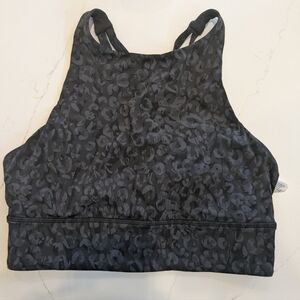 Women's Lululemon High Neck Long Line Energy Bra Size 6
